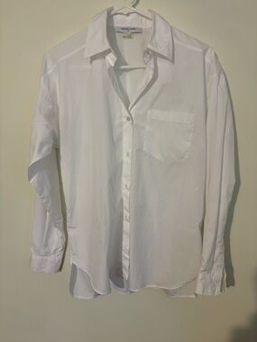 Gerard Darel 100% Cotton Button-Down Shirt Business Casual Chic Minimalist CBK